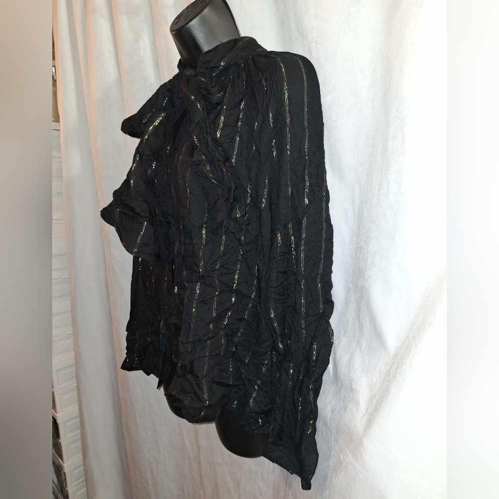 Universal Thread Black Long Sleeve Blouse - Picture 2 of 6